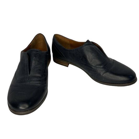 Arturo Chiang Soft Black Leather Loafer Lace Up Oxford Shoes Women’s US 10M - Picture 1 of 11